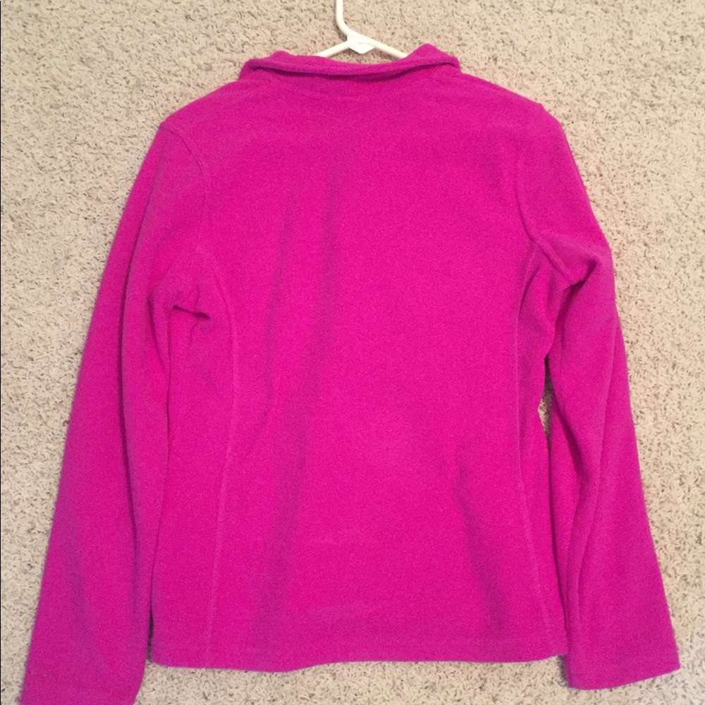 Raspberry Colored Fleece Pull Over - image 2